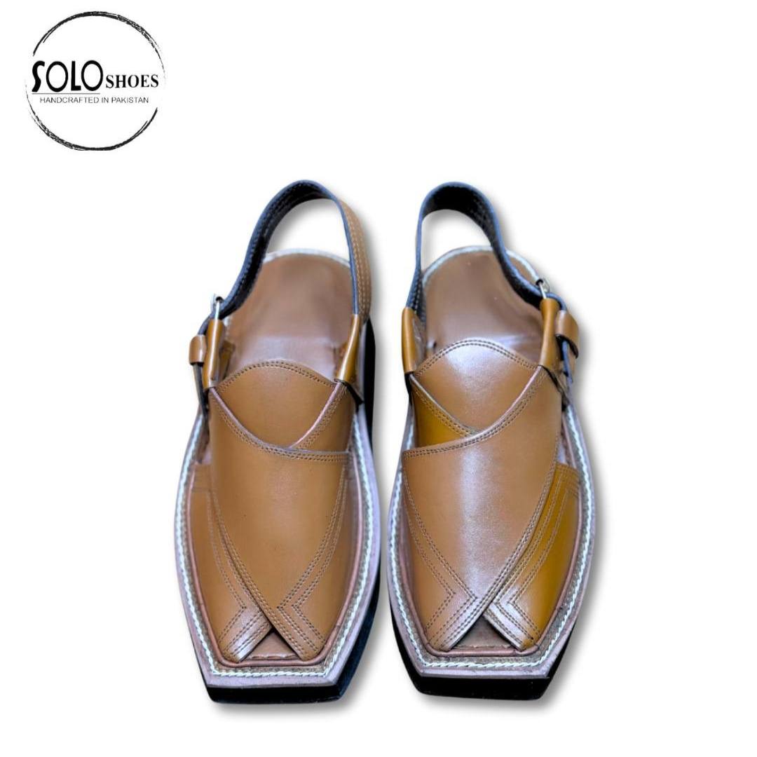 Kaptaan Chappal For Men in Mustard-000109