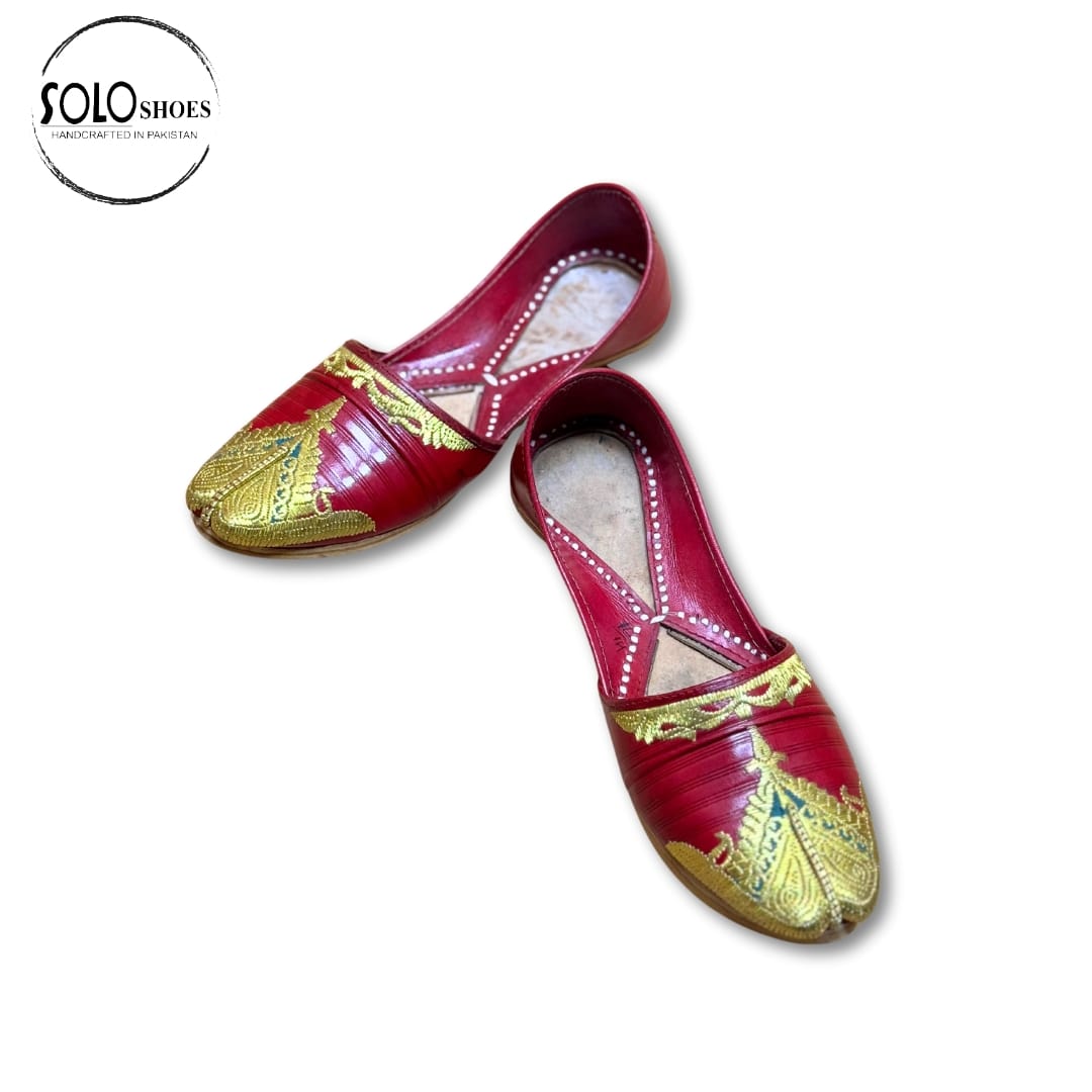 Leather Embroided Pumps-000017