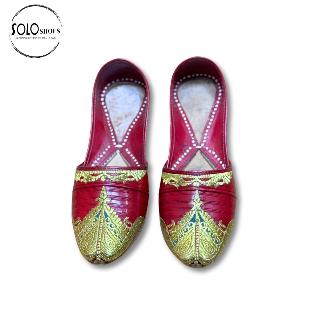 Leather Embroided Pumps-000017