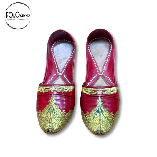 Leather Embroided Pumps-000017