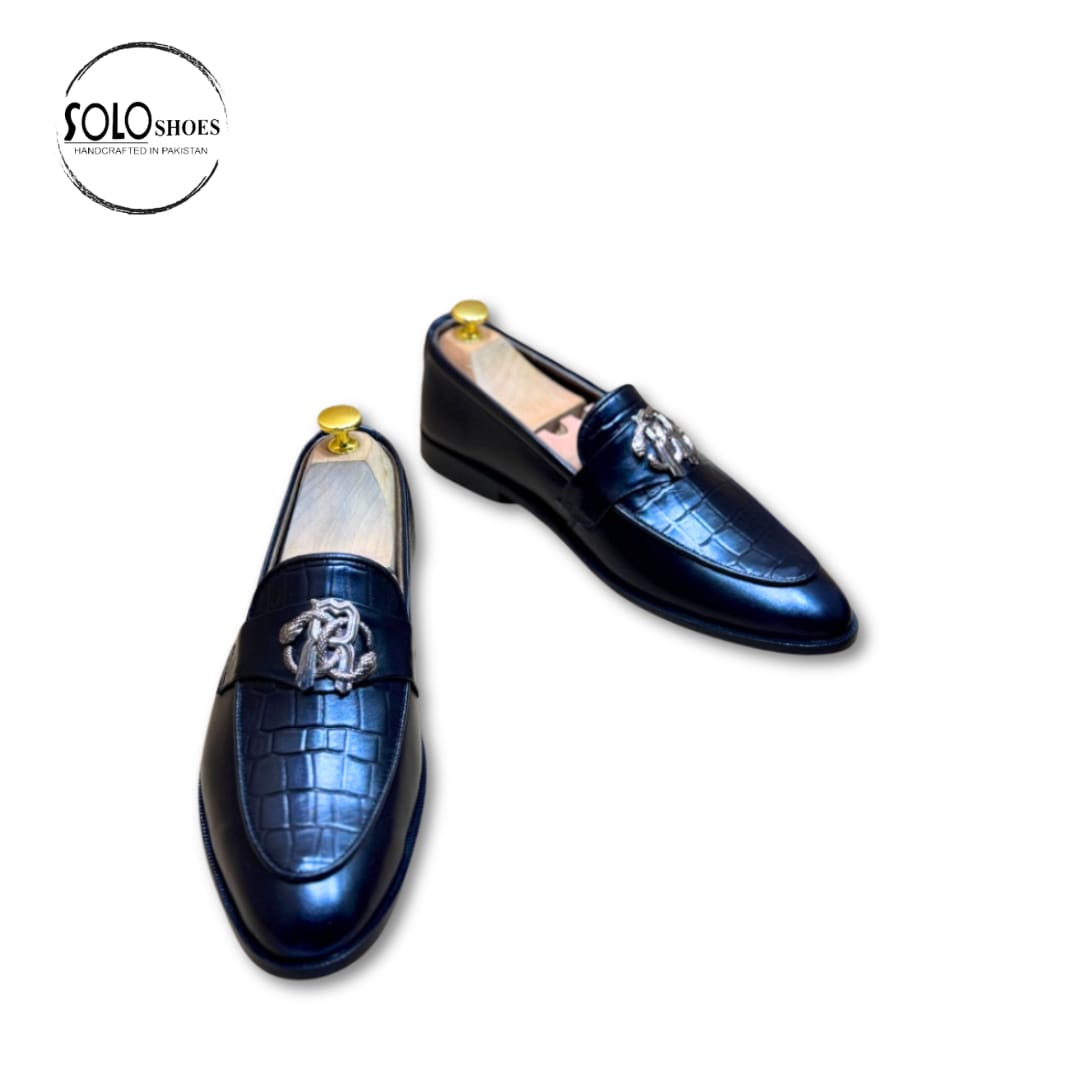 Royal Black Formal Loafers-000129