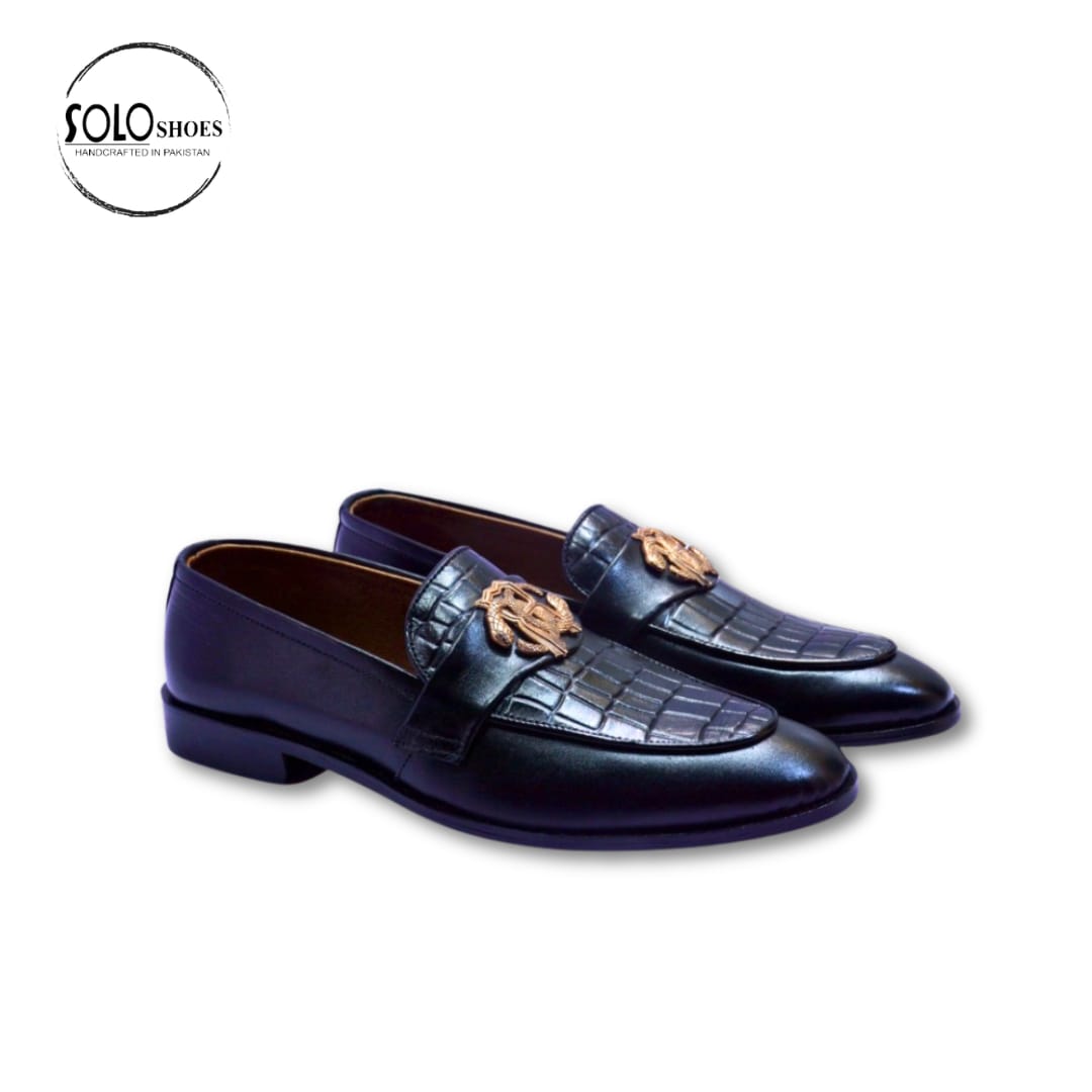 Royal Black Formal Loafers-000129