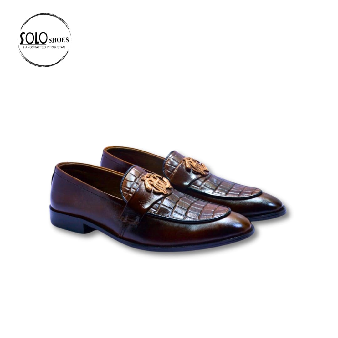 The Brick Textured Royal Formal Loafers-000130